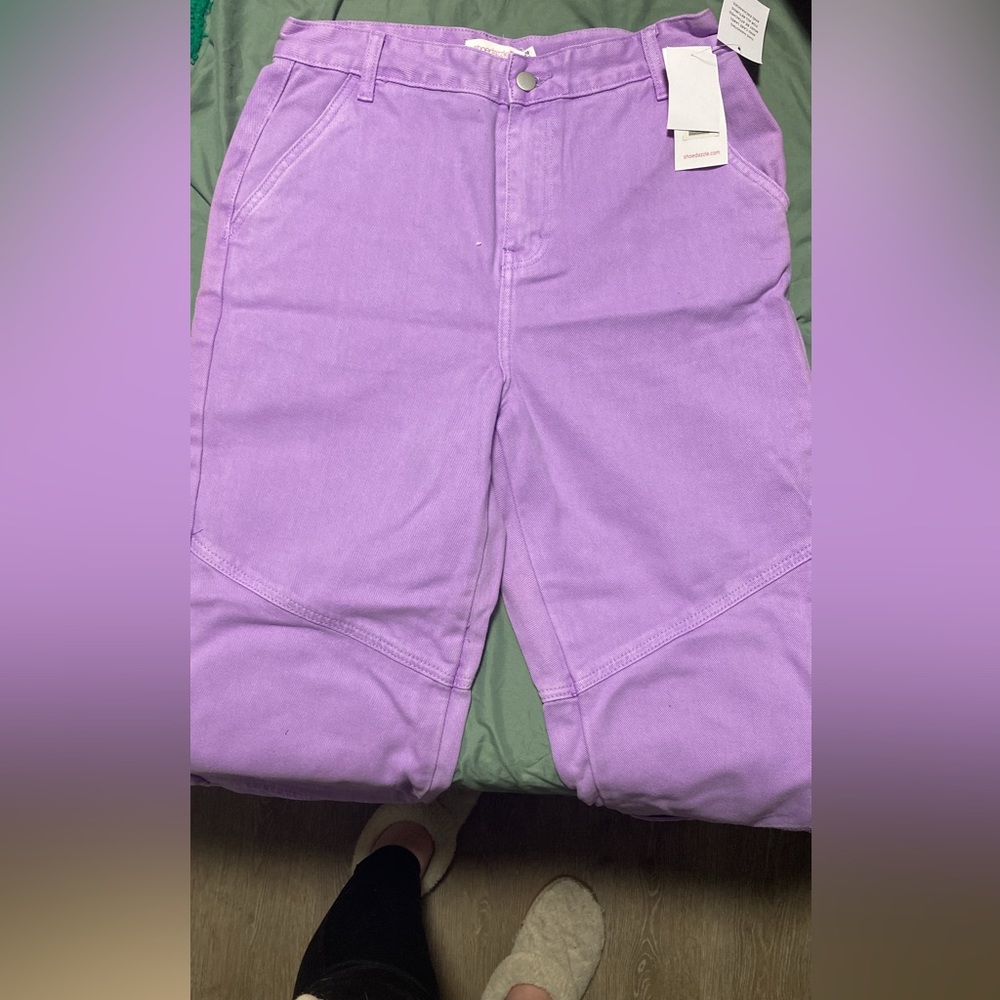 Purple jeans